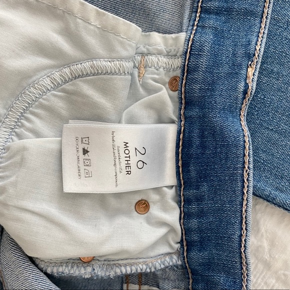 MOTHER Stunner Side-Stripe Ankle Fray Skinny Jeans - Picture 10 of 11